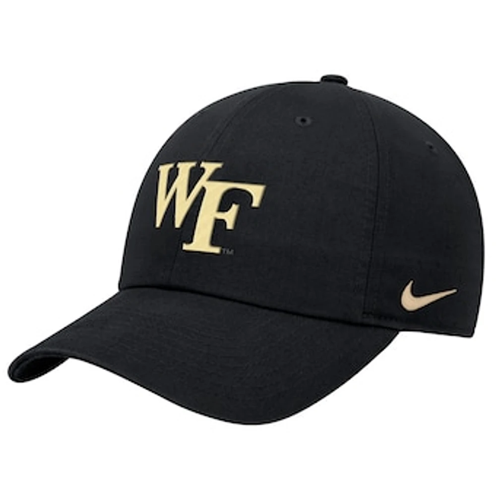 Men's Nike Black Wake Forest Demon Deacons Club Adjustable Hat