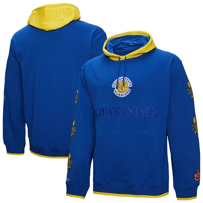 Men's Mitchell & Ness Royal Golden State Warriors Hardwood Classics Team OG 3.0 Pullover Hoodie