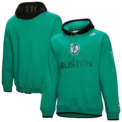 Men's Mitchell & Ness Kelly Green Boston Celtics Hardwood Classics Team OG 3.0 Pullover Hoodie