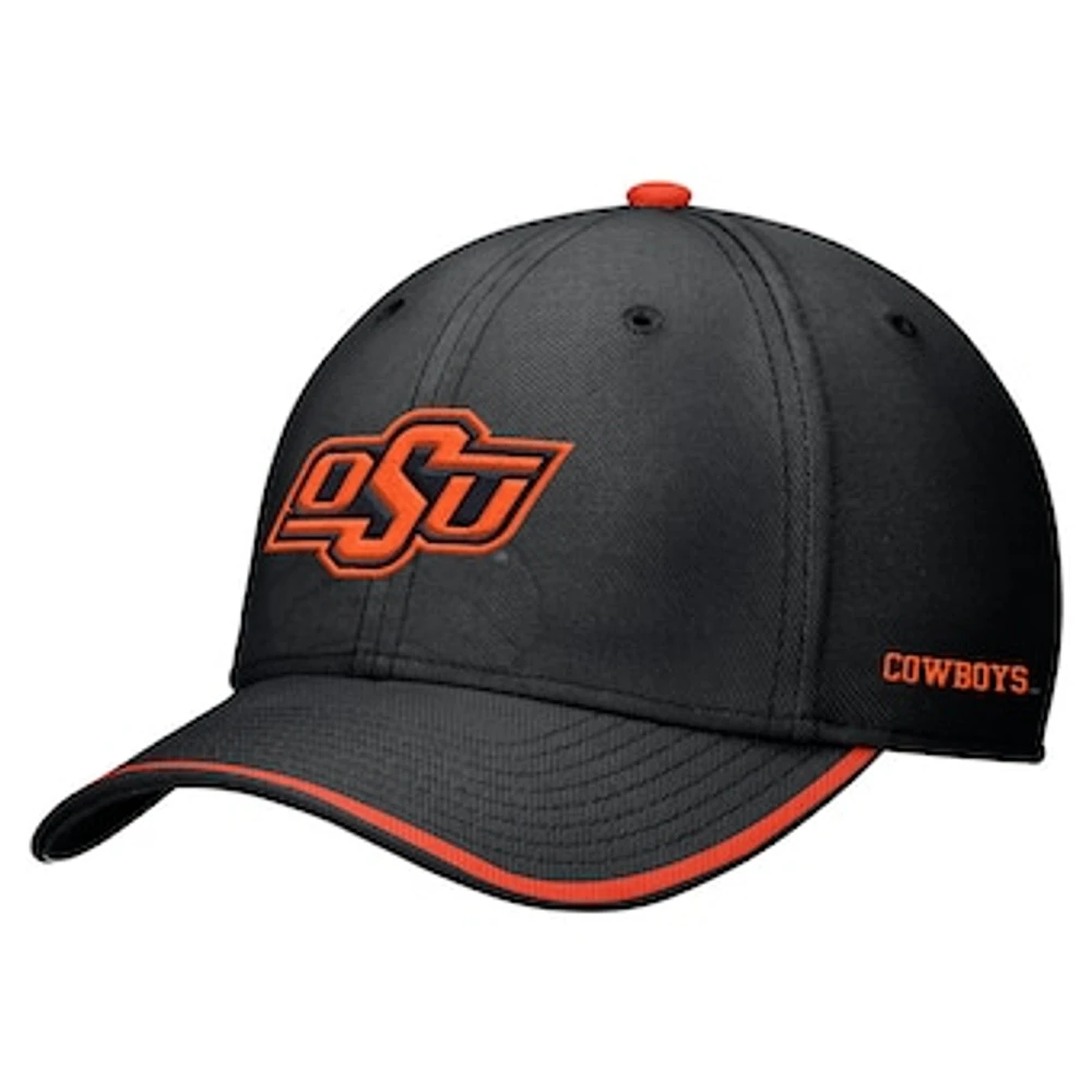 Men's Nike Black Oklahoma State Cowboys Rise Performance Flex Hat