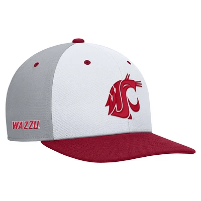 Men's Nike White/Gray Washington State Cougars Pro Performance Snapback Hat