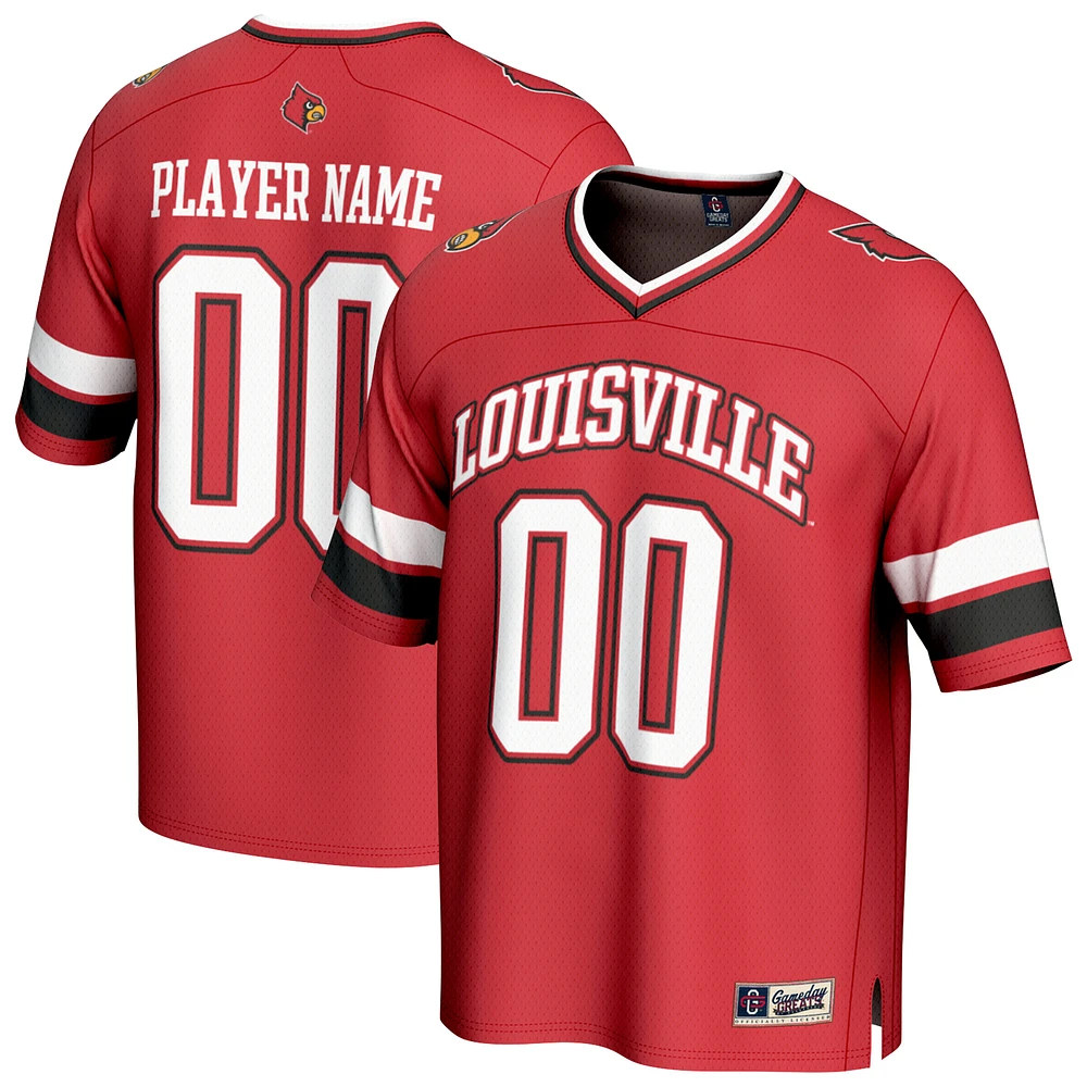 Unisex GameDay Greats Red Louisville Cardinals NIL Pick-A-Player Football Fashion Jersey