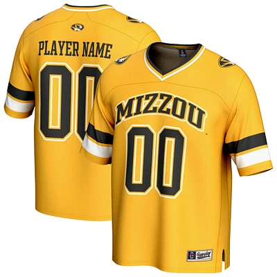 Unisex GameDay Greats Gold Missouri Tigers NIL Pick-A-Player Football Fashion Jersey