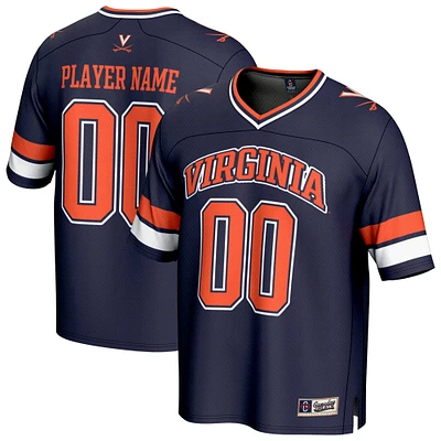Unisex GameDay Greats Navy Virginia Cavaliers NIL Pick-A-Player Football Fashion Jersey