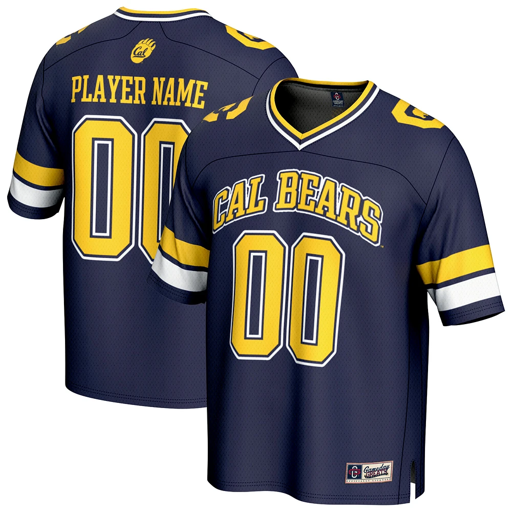 Unisex GameDay Greats Navy Cal Bears NIL Pick-A-Player Football Fashion Jersey
