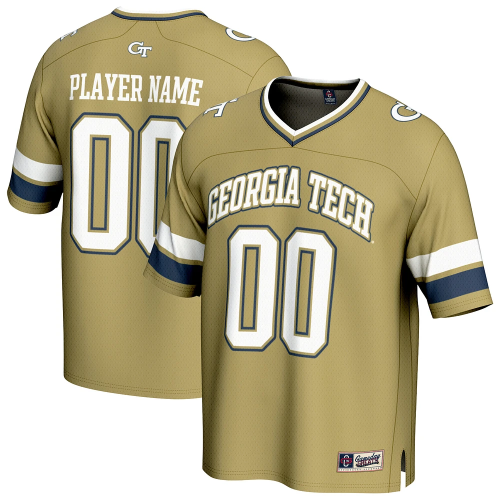 Unisex GameDay Greats Gold Georgia Tech Yellow Jackets NIL Pick-A-Player Football Fashion Jersey
