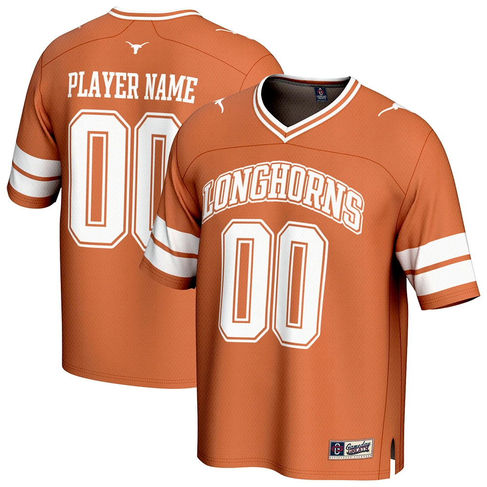 Youth GameDay Greats Texas Orange Longhorns NIL Pick-A-Player Football Fashion Jersey
