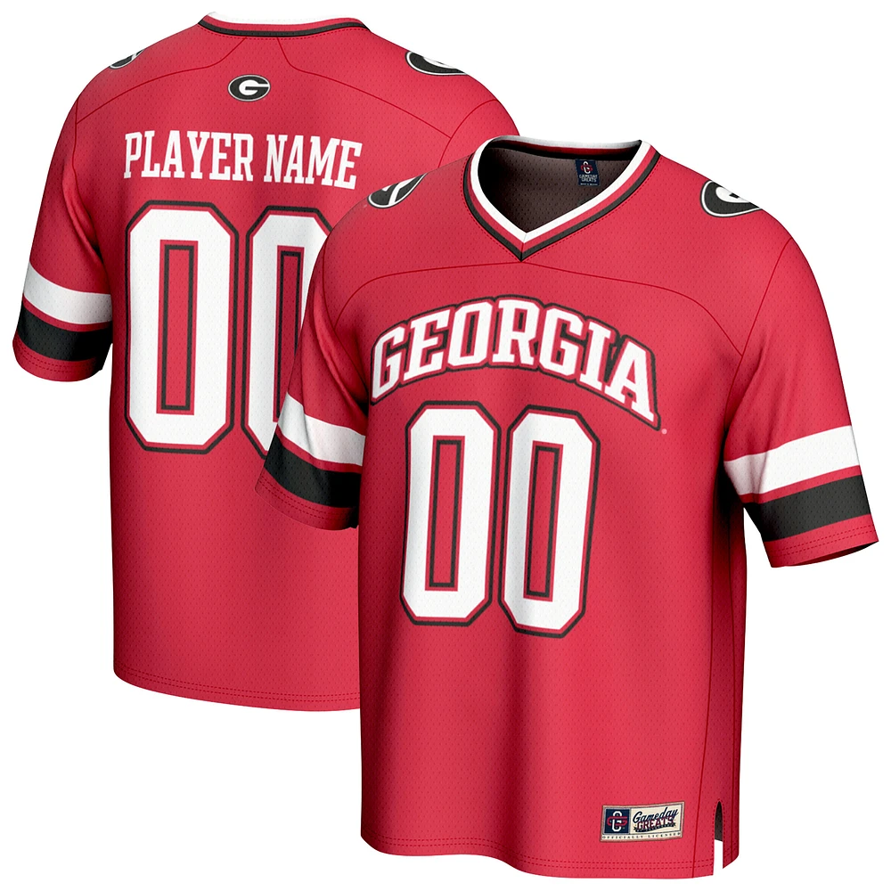 Youth GameDay Greats Red Georgia Bulldogs NIL Pick-A-Player Football Fashion Jersey