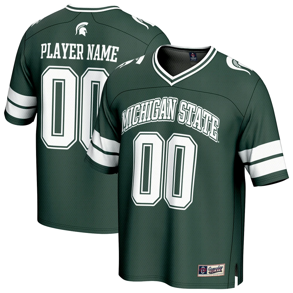 Youth GameDay Greats Green Michigan State Spartans NIL Pick-A-Player Football Fashion Jersey