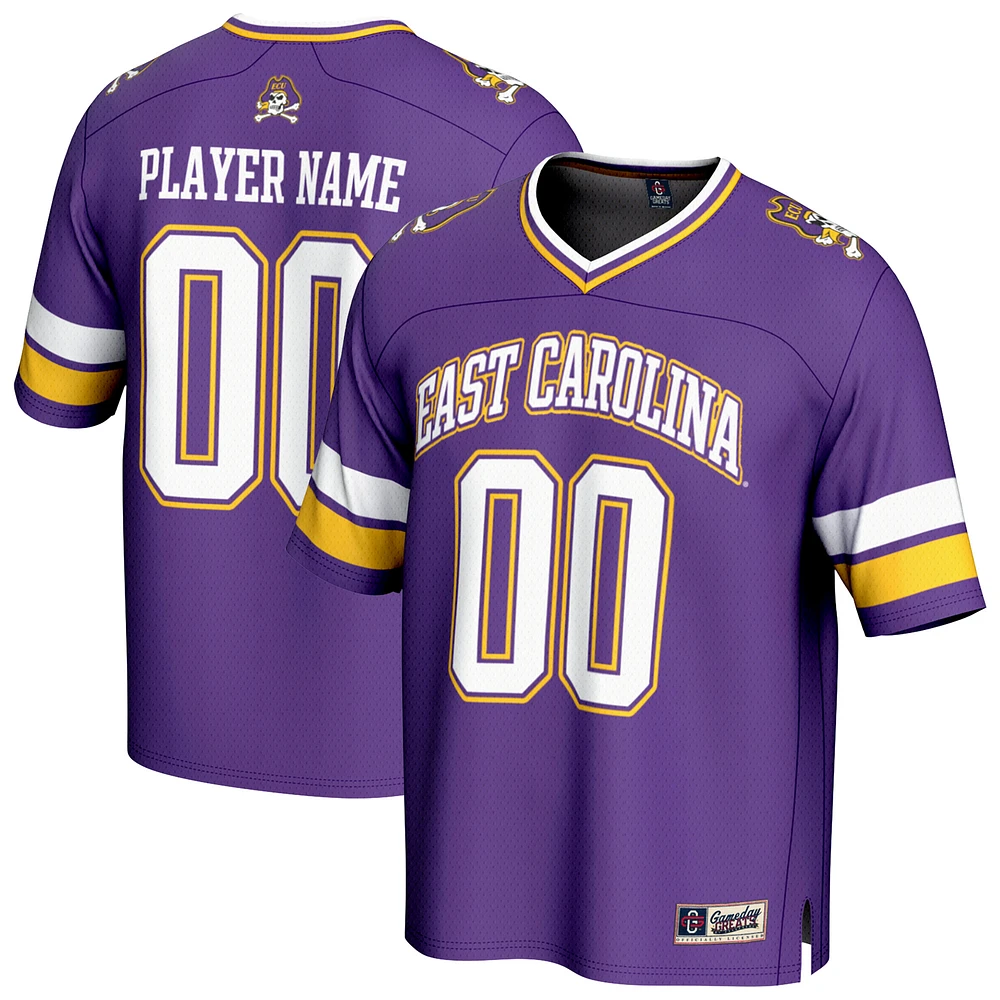 Youth GameDay Greats Purple ECU Pirates NIL Pick-A-Player Football Fashion Jersey
