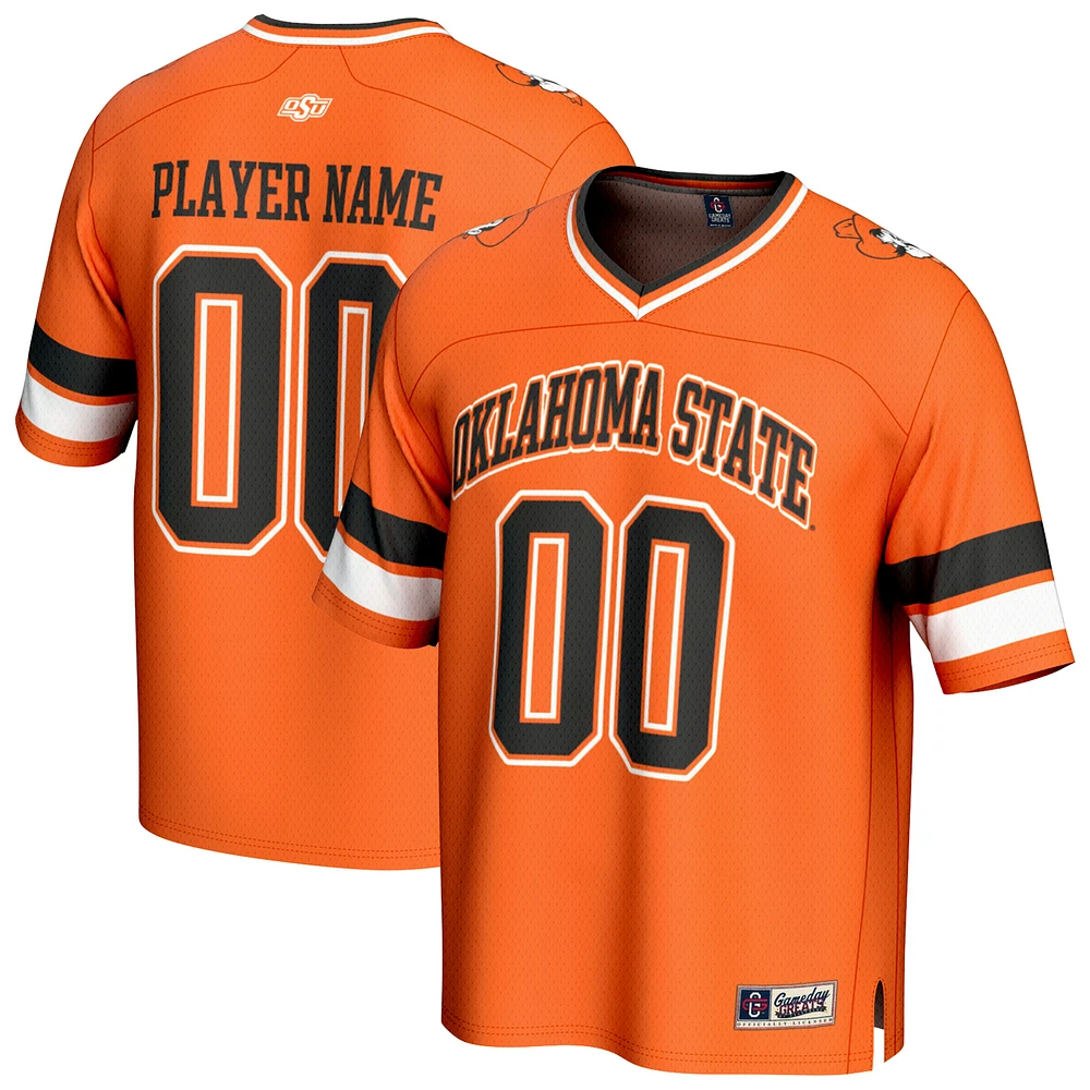 Youth GameDay Greats Orange Oklahoma State Cowboys NIL Pick-A-Player Football Fashion Jersey