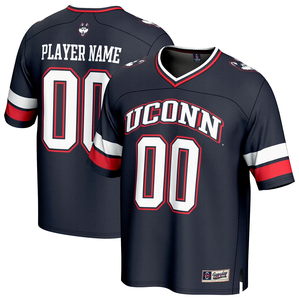Youth GameDay Greats Navy UConn Huskies NIL Pick-A-Player Football Fashion Jersey