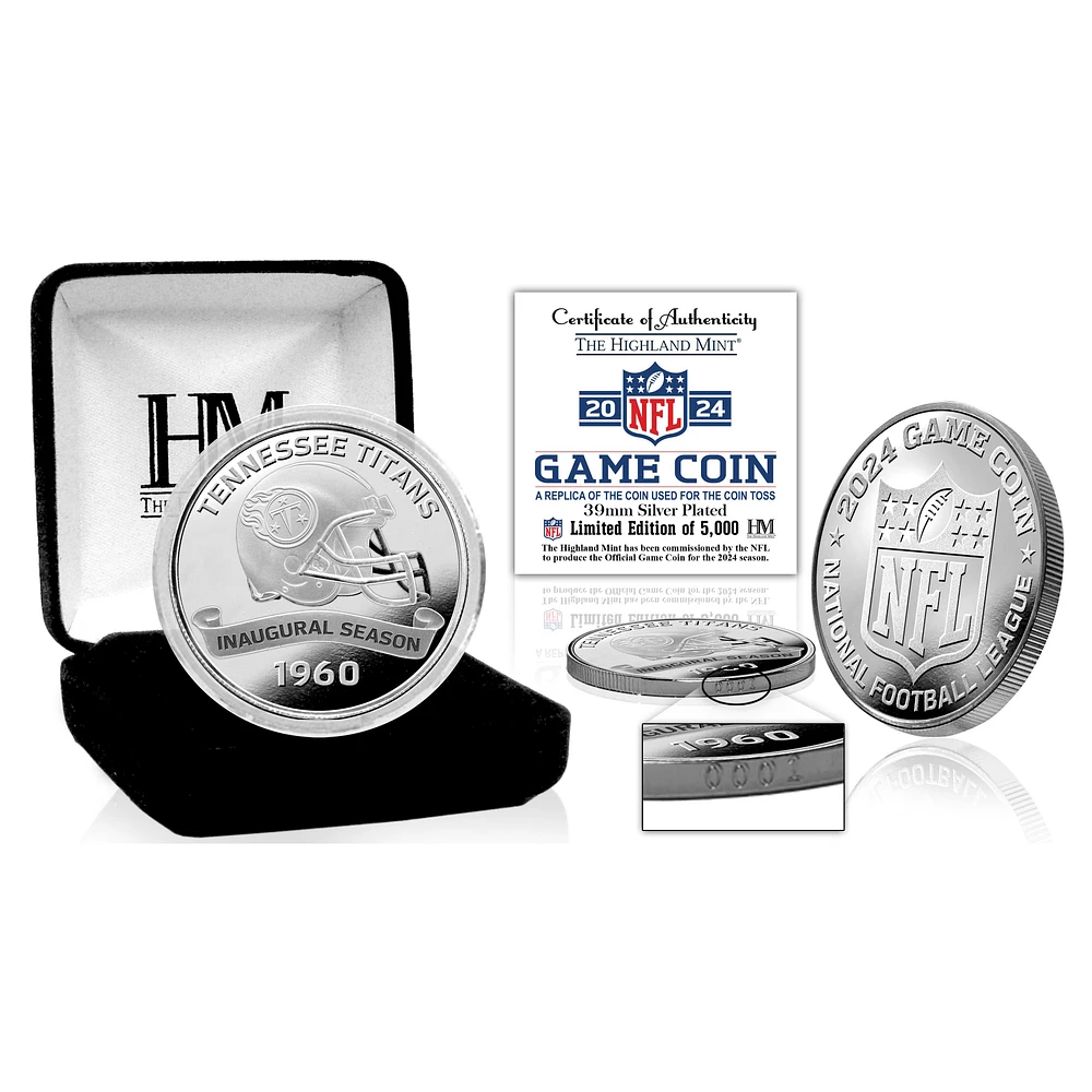 Highland Mint Tennessee Titans 2024 NFL Game Flip Coin