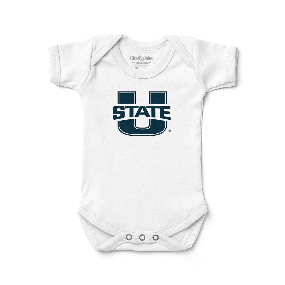 Newborn & Infant Chad Jake White Utah State Aggies Bodysuit