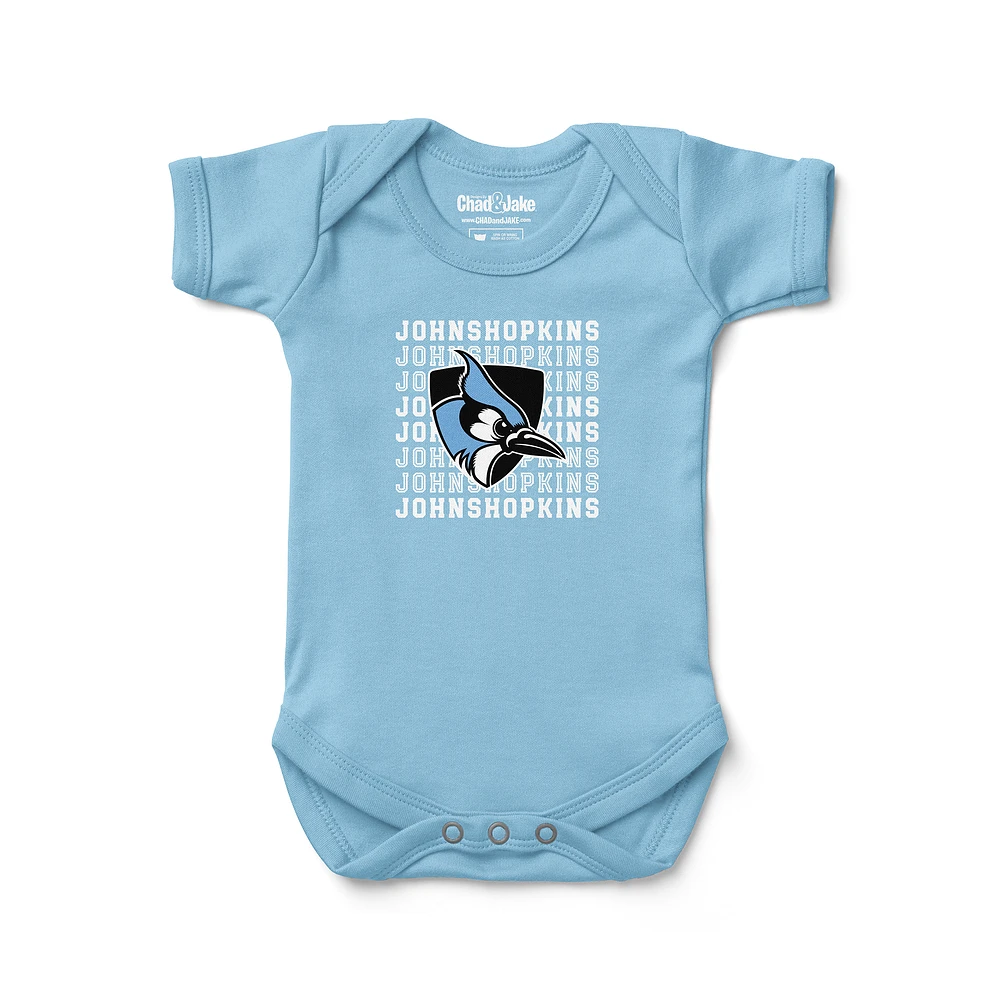 Newborn & Infant Chad Jake Light Blue Johns Hopkins Jays Retro Bodysuit