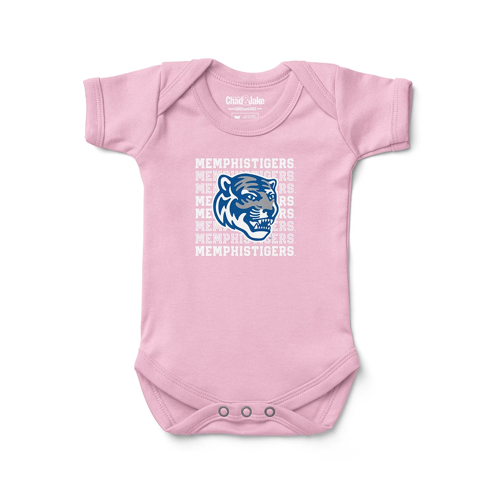 Newborn & Infant Chad Jake Light Pink Memphis Tigers Retro Bodysuit