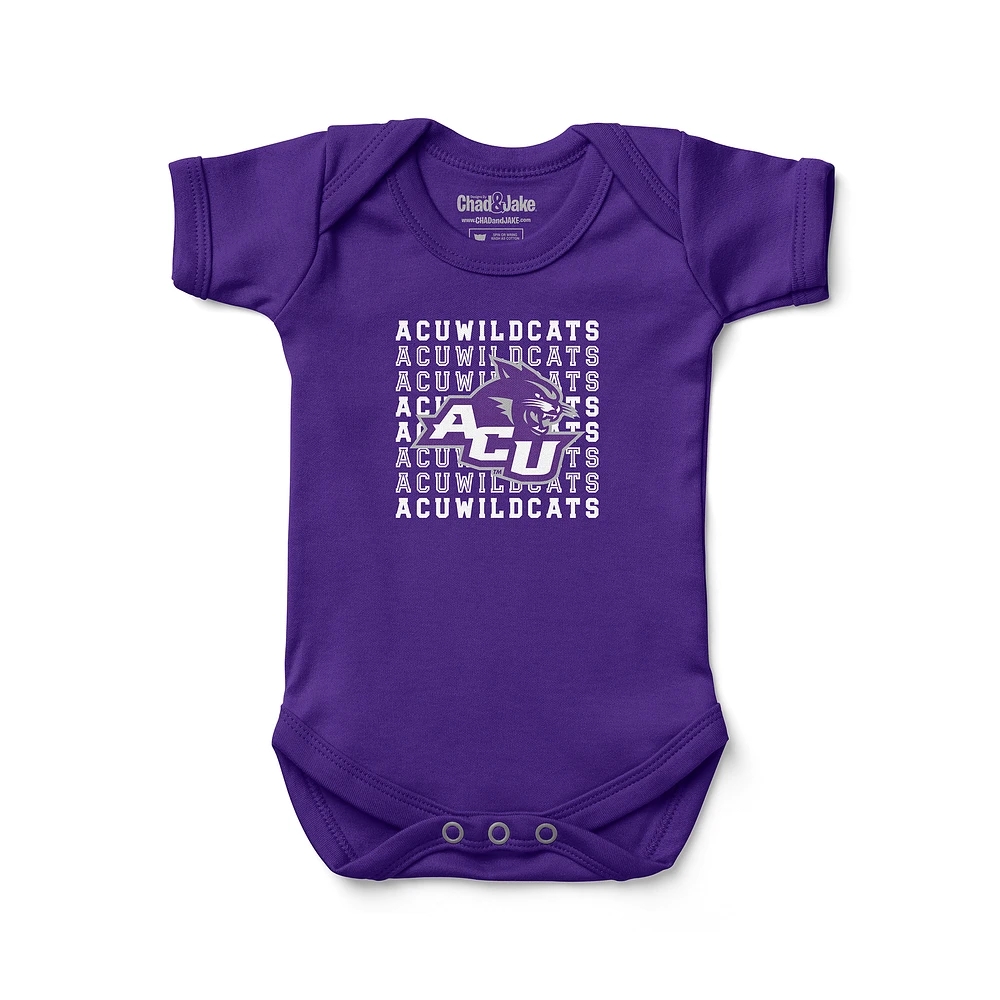 Newborn & Infant Chad Jake Purple Abilene Christian University Wildcats Retro Bodysuit