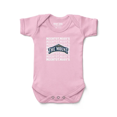 Newborn & Infant Chad Jake Light Mount St. Mary's Mountaineers Retro Bodysuit