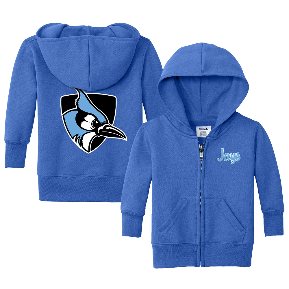 Toddler Chad & Jake Blue Johns Hopkins Jays Logo Full-Zip Hoodie Jacket
