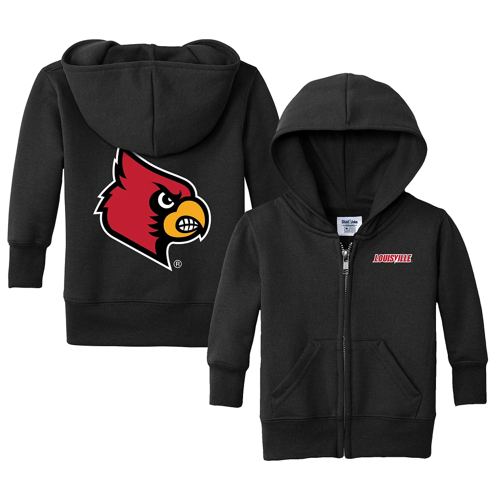 Toddler Chad & Jake Black Louisville Cardinals Logo Full-Zip Hoodie Jacket