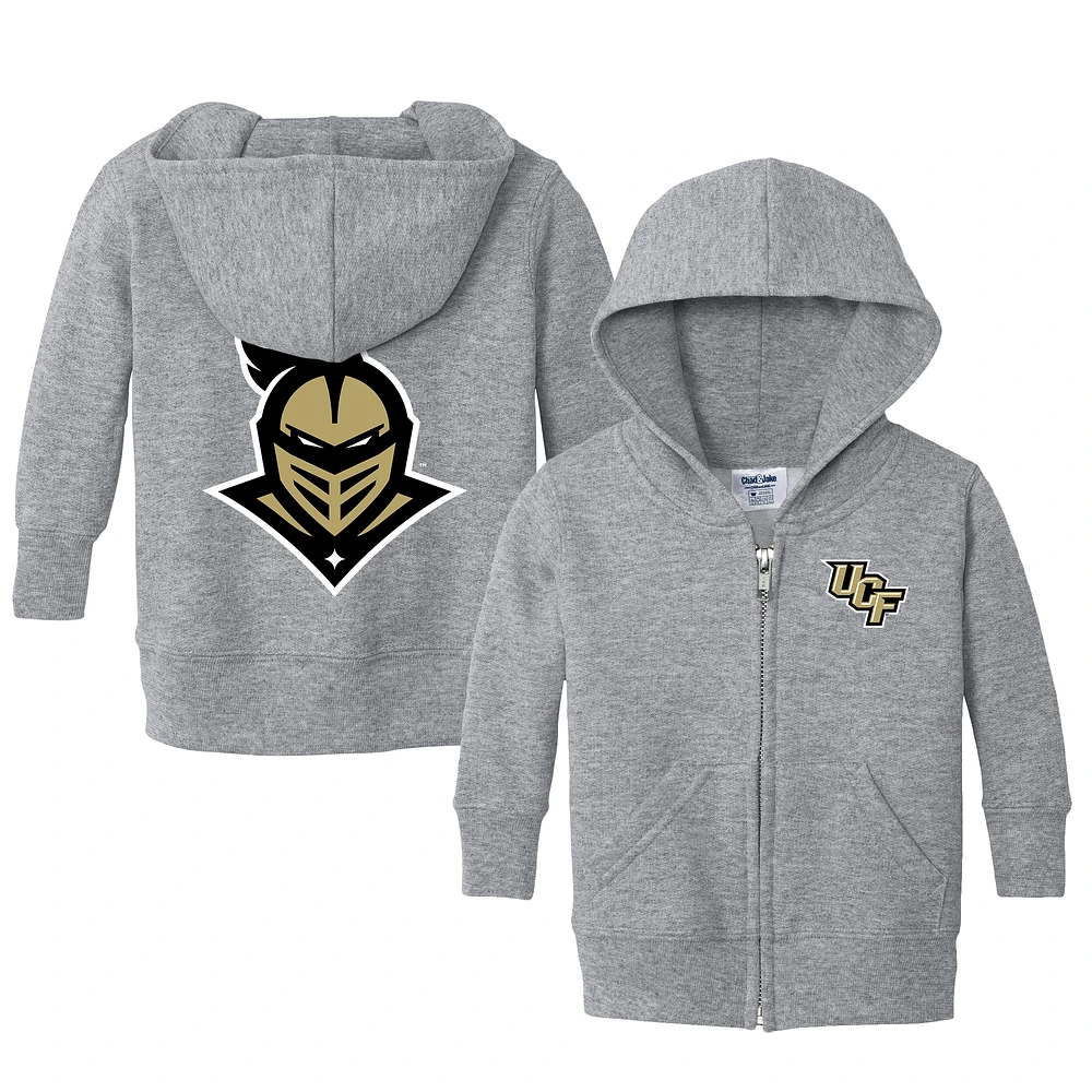 Toddler Chad & Jake Heather Gray UCF Knights Logo Full-Zip Hoodie Jacket