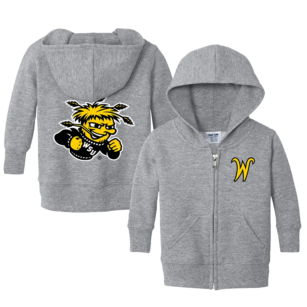 Toddler Chad & Jake Heather Gray Wichita State Shockers Logo Full-Zip Hoodie Jacket