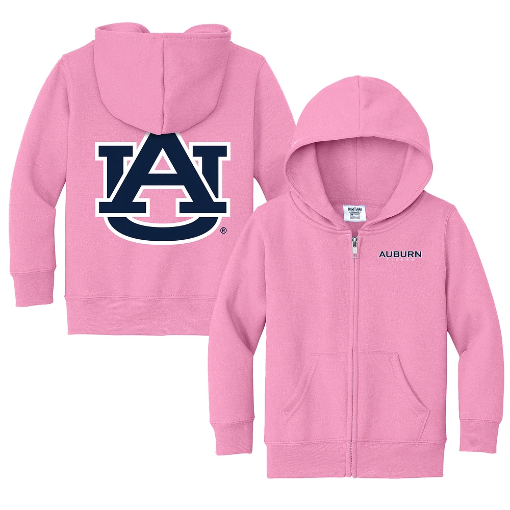 Toddler Chad & Jake Pink Auburn Tigers Logo Full-Zip Hoodie Jacket
