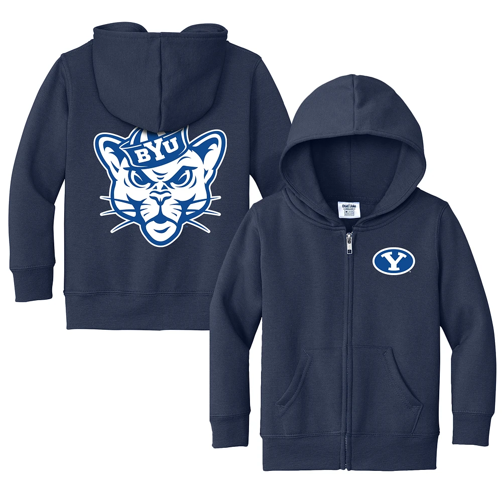 Toddler Chad & Jake Navy BYU Cougars Logo Full-Zip Hoodie Jacket