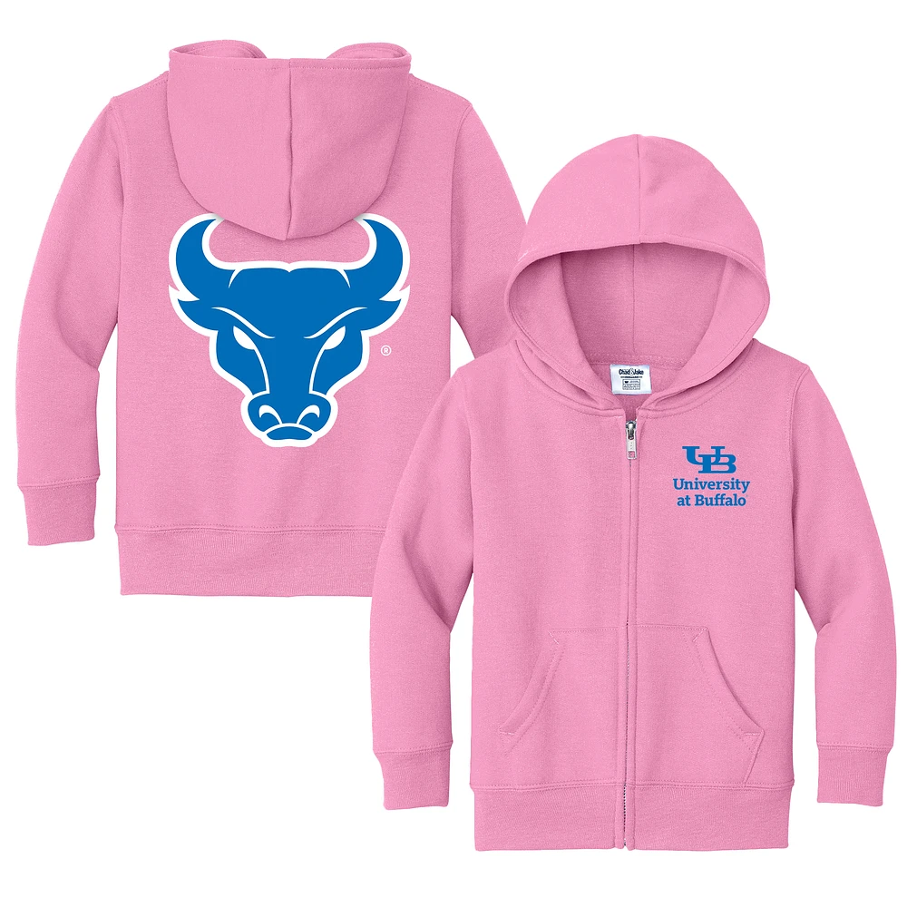 Toddler Chad & Jake Pink Buffalo Bulls Logo Full-Zip Hoodie Jacket