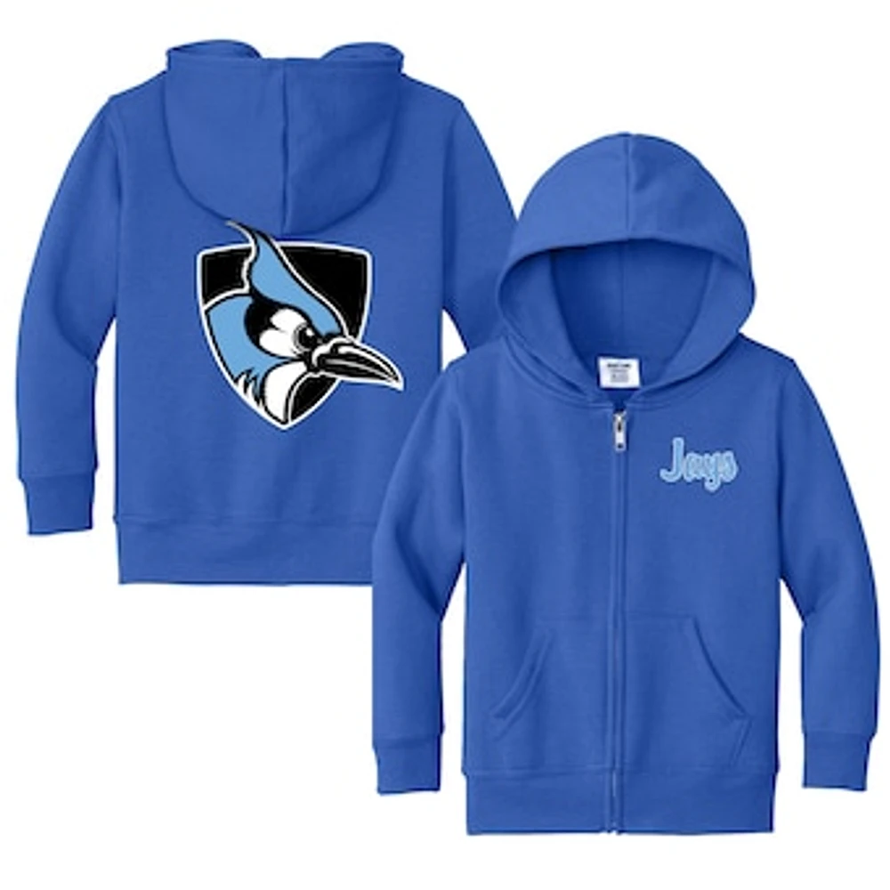 Toddler Chad & Jake Blue Johns Hopkins Jays Logo Full-Zip Hoodie Jacket