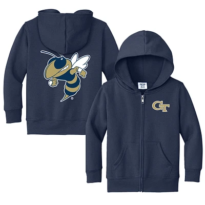 Toddler Chad & Jake Navy Georgia Tech Yellow Jackets Logo Full-Zip Hoodie Jacket