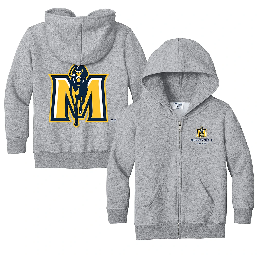 Toddler Chad & Jake Heather Gray Murray State Racers Logo Full-Zip Hoodie Jacket