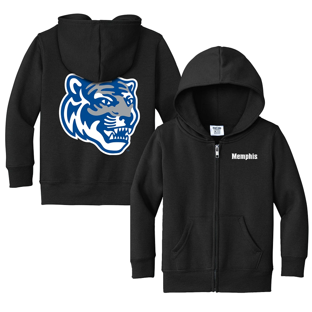 Toddler Chad & Jake Black Memphis Tigers Logo Full-Zip Hoodie Jacket