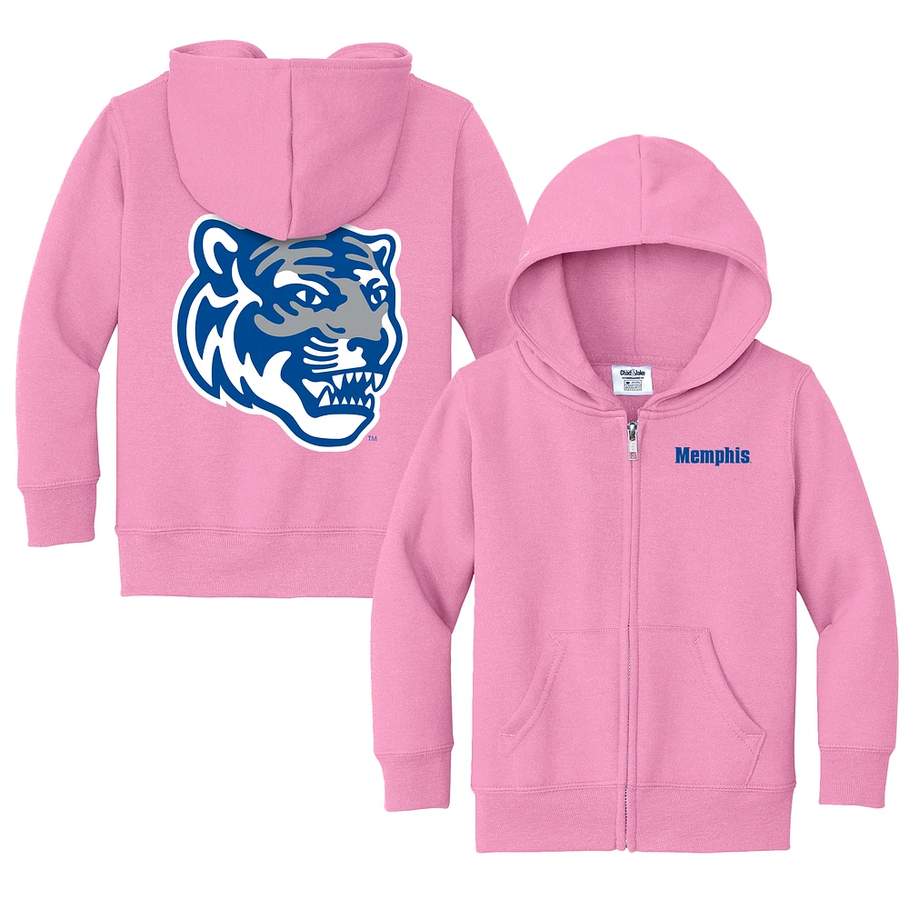 Toddler Chad & Jake Pink Memphis Tigers Logo Full-Zip Hoodie Jacket