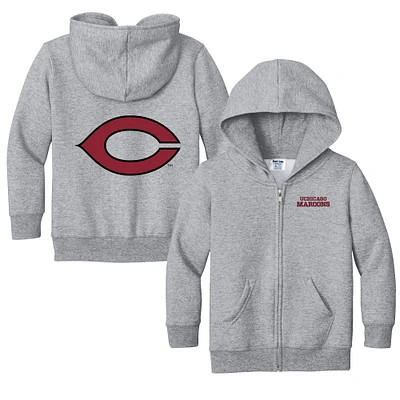 Toddler Chad & Jake Heather Gray UChicago Maroons Logo Full-Zip Hoodie Jacket