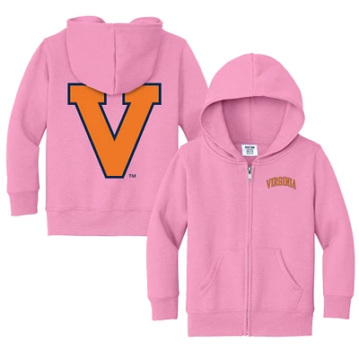 Toddler Chad & Jake Pink Virginia Cavaliers Logo Full-Zip Hoodie Jacket