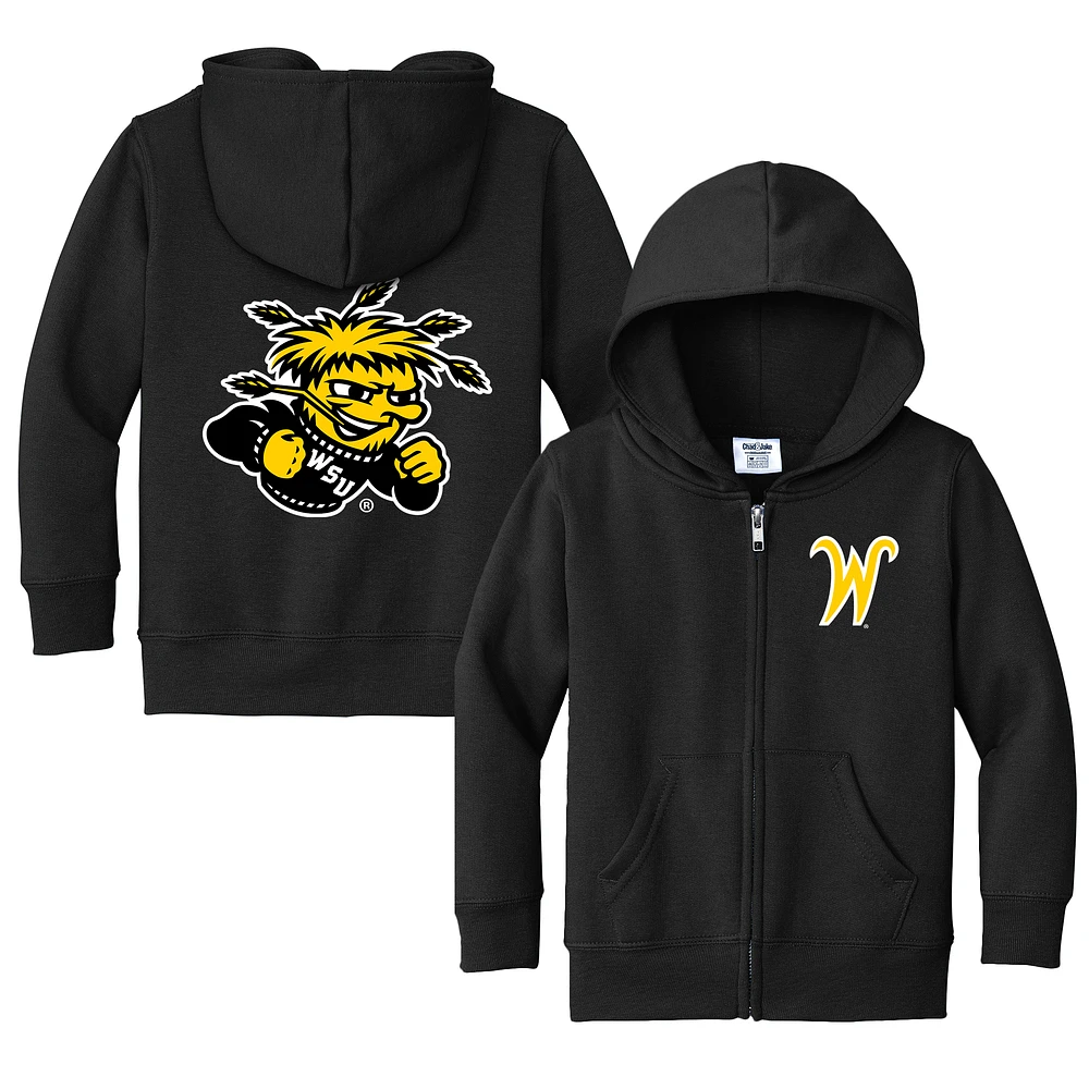 Toddler Chad & Jake Black Wichita State Shockers Logo Full-Zip Hoodie Jacket