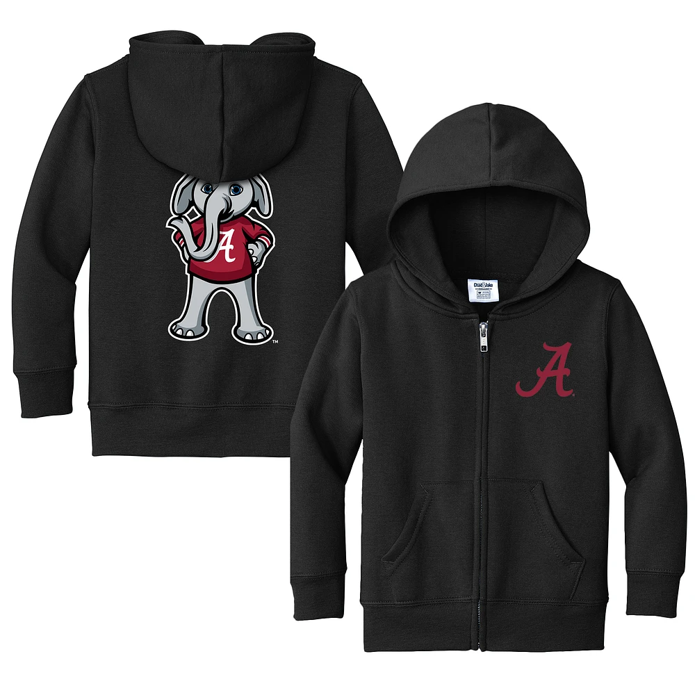 Toddler Chad & Jake Black Alabama Crimson Tide Logo Full-Zip Hoodie Jacket
