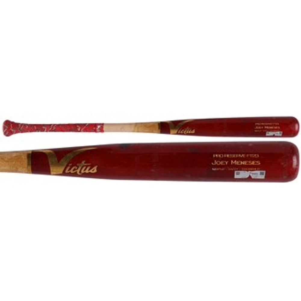Joey Meneses Washington Nationals Game-Used Red/Tan Victus Broken Bat vs. Philadelphia Phillies on May 17, 2024