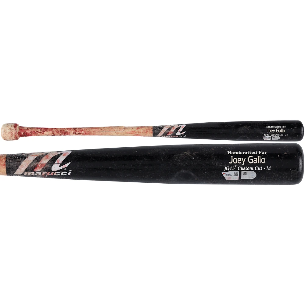 Joey Gallo Washington Nationals Game-Used Black/Tan Marucci Broken Bat vs. Minnesota Twins on May 20, 2024 - Single