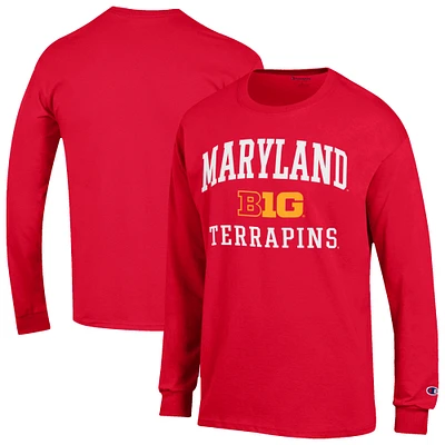Men's Champion Maryland Terrapins Big Ten Long Sleeve T-Shirt
