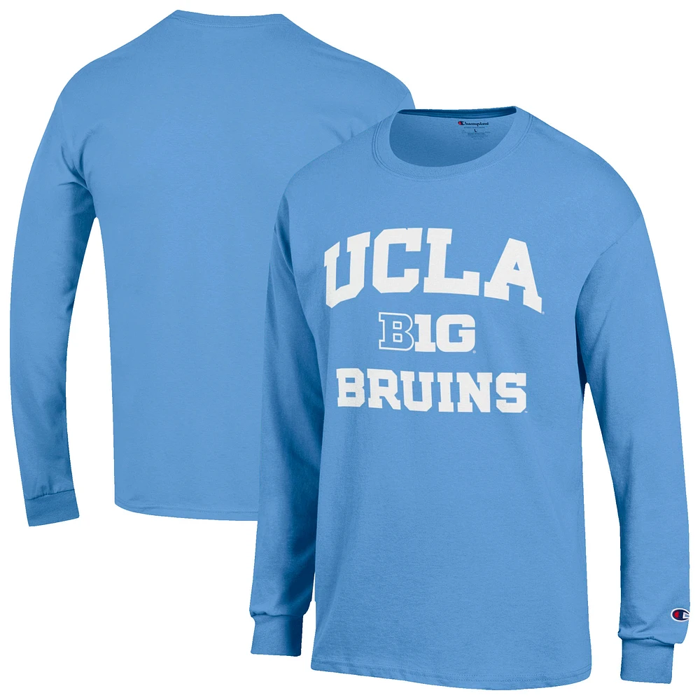 Men's Champion Blue UCLA Bruins Big Ten Long Sleeve T-Shirt
