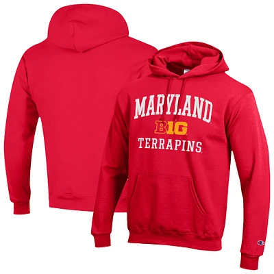 Men's Champion Maryland Terrapins Big 10 Powerblend Pullover Hoodie