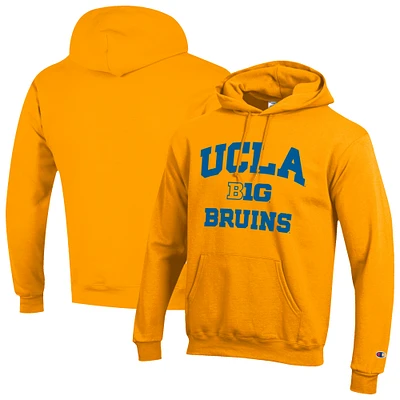 Men's Champion Gold UCLA Bruins Big 10 Powerblend Pullover Hoodie