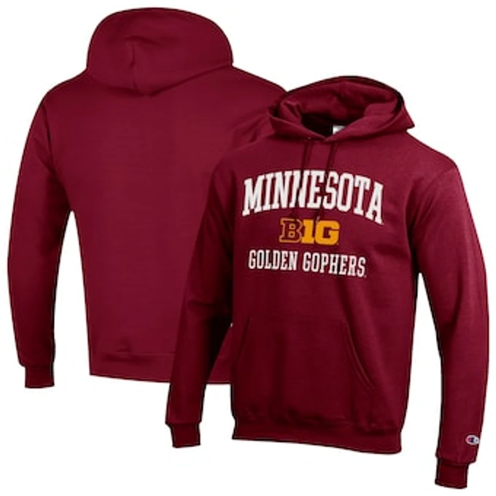 Men's Champion Maroon Minnesota Golden Gophers Big 10 Powerblend Pullover Hoodie