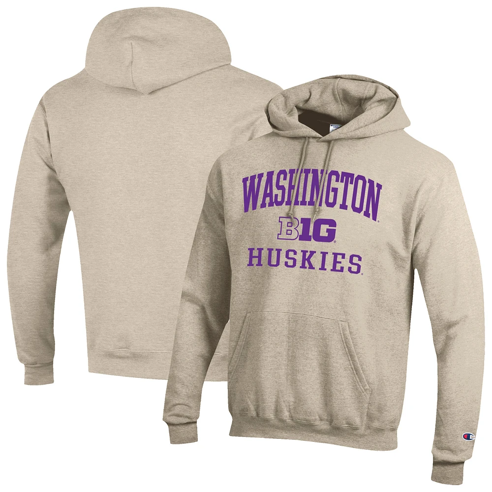 Men's Champion Gold Washington Huskies Big 10 Powerblend Pullover Hoodie