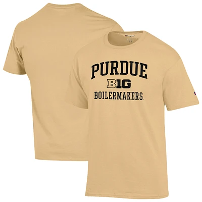 Men's Champion Gold Purdue Boilermakers Big Ten T-Shirt