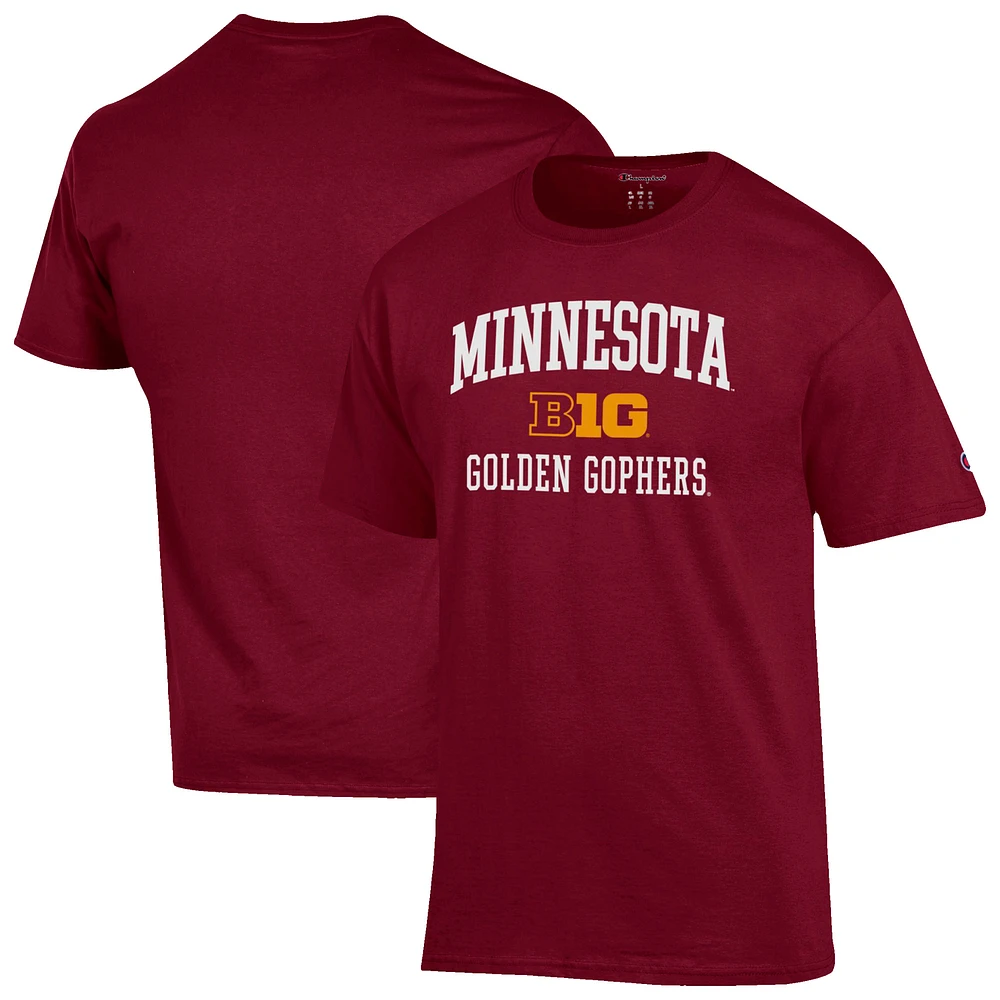 Men's Champion Maroon Minnesota Golden Gophers Big Ten T-Shirt