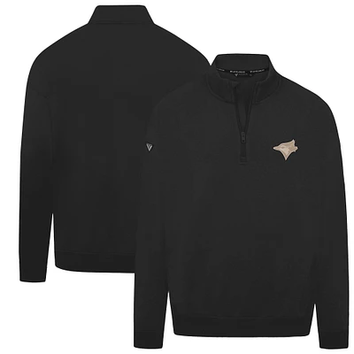 Men's Levelwear Black Toronto Blue Jays Murray Quarter-Zip Sweatshirt