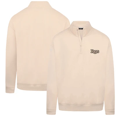 Men's Levelwear Khaki Tampa Bay Rays Murray Quarter-Zip Sweatshirt